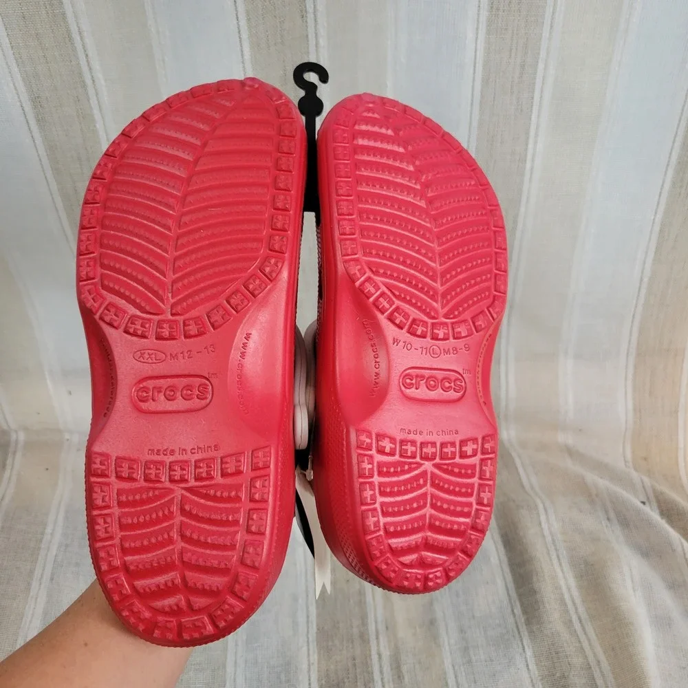 NEW Crocs Ohio State Clogs Shoes‎ Red White Size XXL Men's 12-13